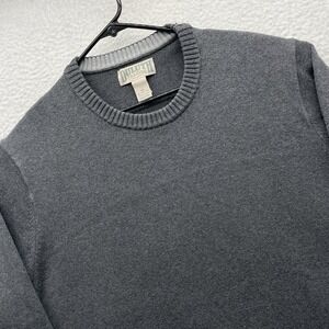 Duluth Trading Sweater Mens XL Gray Cotton Blend Pullover Crew Neck Grandpa